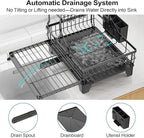 GSlife Large Dish Drying Rack 2 Tier, Expandable Kitchen Dish Drainer - Image 7