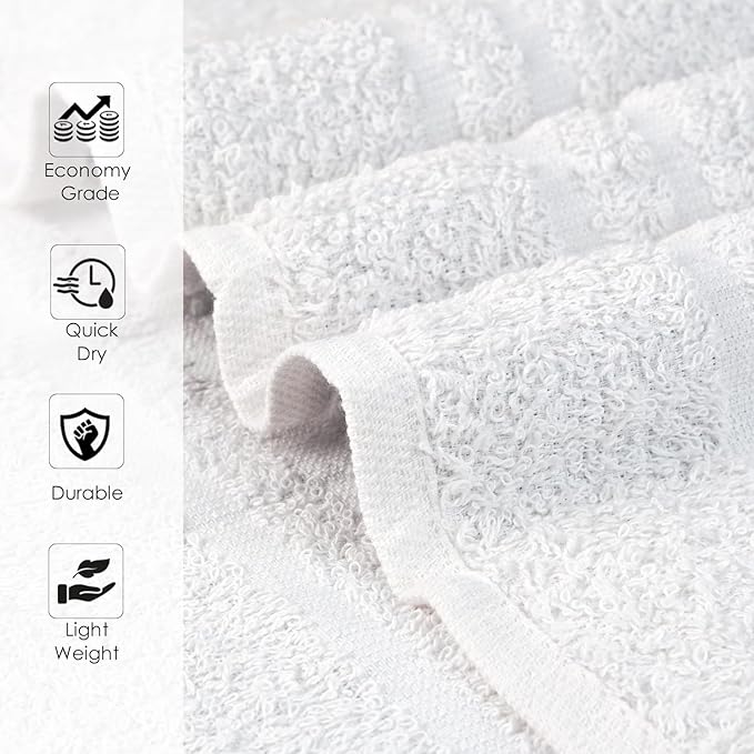 Hand Towels White Economy Towels Salon Towels - Image 6