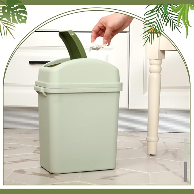 Sumind 2 Pcs 1.8 Gallon Bathroom Trash Can - Image 4
