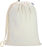 Canvas Laundry Bag with shoulder Strap 24"W x 29"H, Large Drawstring Dirty by CALACH