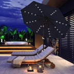 ABCCANOPY Durable Solar Led Patio Umbrellas with 32LED Lights 11FT (Navy Blue) - Image 8