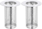 uxcell 2 Pack Shower Drain Strainer, 3.1" x 2.2" Stainless Steel Floor Drain by uxcell