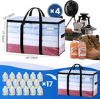 TAILI Extra Large Moving Bags, 4 Pack Clear Heavy Duty Totes - Image 6