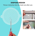 35 Pack Disposable Floor Drain Stickers, Hair Drain Stickers Disposable Shower - Image 6