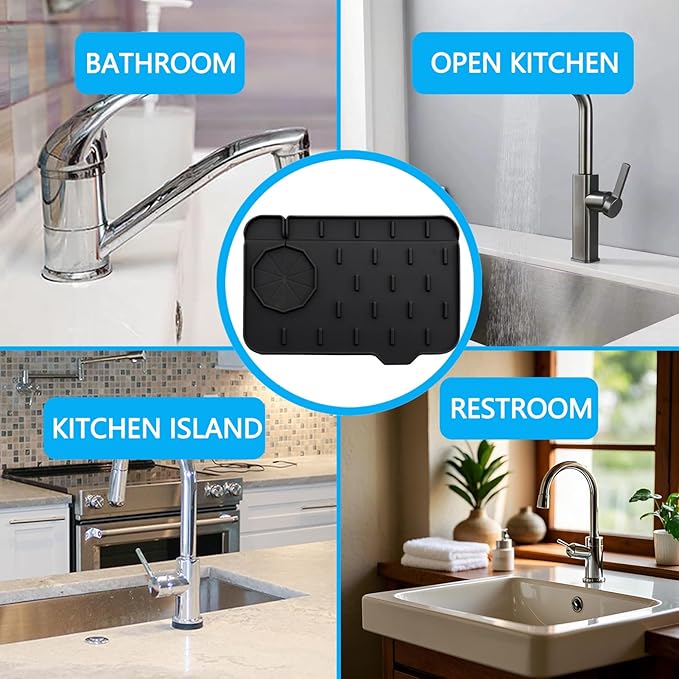 Mini Sink Splash Guard & Faucet Mat - Image 6