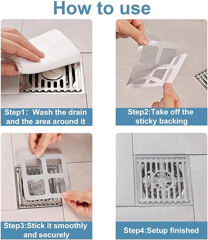 Disposable Floor Drain Sticker, Disposable Hair Drain Stickers, Sink Drain - Image 3