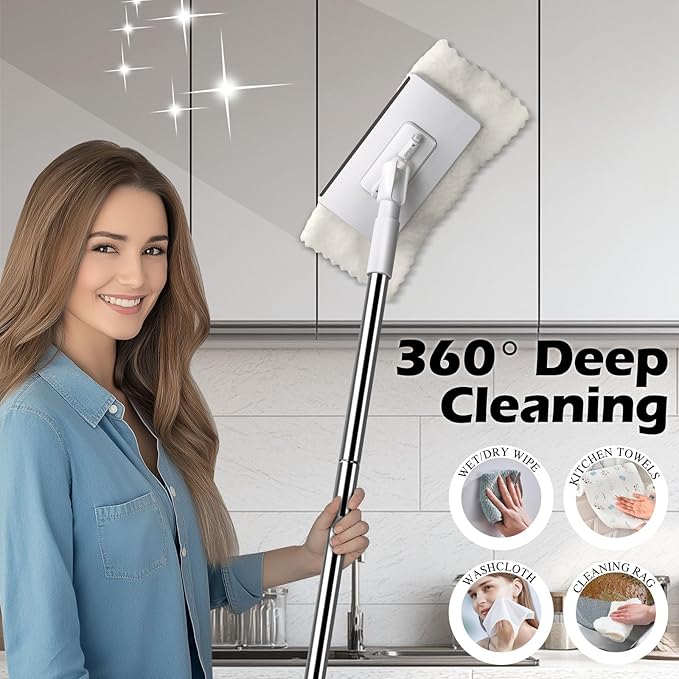 Mini Sweeper Mop, Masthome Reusable Clamp Mop - Image 4