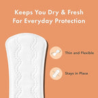 Rael Panty Liners for Women, Organic Cotton Cover - Image 2