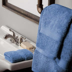 SUPERIOR Solid Egyptian Cotton Towel Set, Hand Towel 20” x 30”, Bath Towel 30” - Image 5