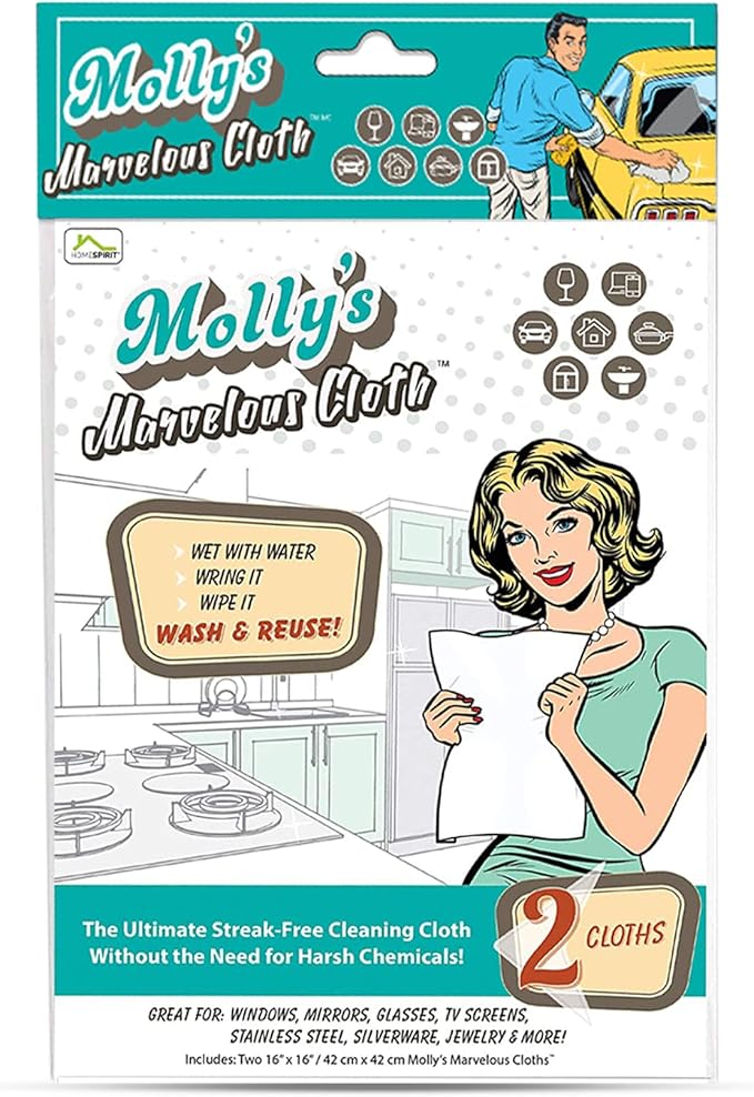 Molly's Marvelous Cloth, Streak-Free, Lint-Free Microfiber Cleaning Cloth - Image 9