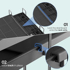 2 Tier Large Dish Drying Rack, Expandable Dish Rack - Image 9