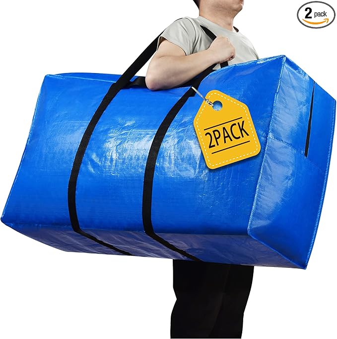 194 Gallon Extra Large Storage Bags, Zippered Outdoor Cushion Furniture Storage by HAPPY+CHEERS