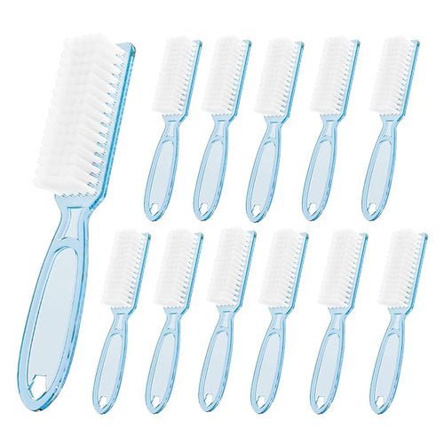 12 Pcs Handle Grip Cleaning Brushes, Hand Fingernail Nail Scrub Manicure Brush by SQULIGT