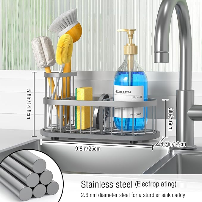Kitchen Sink Caddy Organizer, Sponge Holder - Image 5