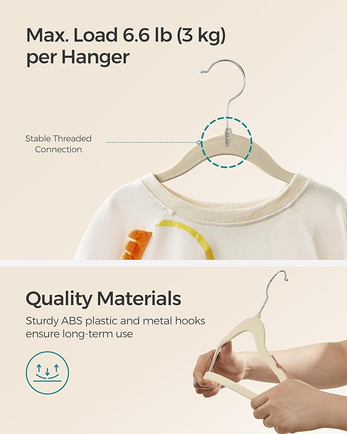 SONGMICS Baby Kids Hangers 50 Pack - Image 8
