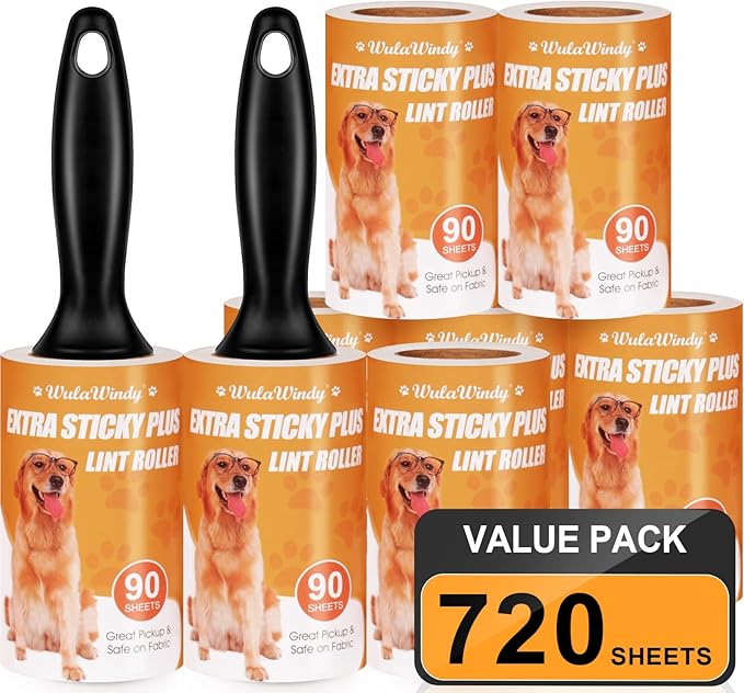 WulaWindy Lint Roller for Pet Hair, Extra Sticky Lint Rollers Pet Hair Remover - Image 9