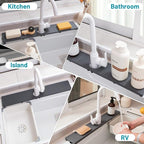 Fast Drying Faucet Mat for Kitchen Sink, Water Absorbent Diatomite Stone Sink - Image 9