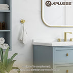 APLusee Brushed Gold Single Robe Wall Hook, 304 Stainless Steel Heavy Duty - Image 3