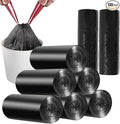 8 Gallon Trash Bags 120 Count Black Drawstring Garbage Bags by Kyrieval