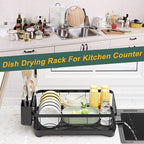 LIYI Dish Drying Rack, Adjustable Spout Design, Kitchen Dish Racks, Made of - Image 6