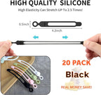 UMUST Silicone Cable Ties, Reusable Cable Management Organizer, Cord Tie - Image 2