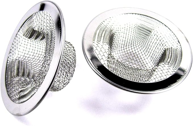 2pcs Metal Sink Strainer Bathtub Drain Hole Hair Catcher Drain Hole Filter Trap by IafandHomeandGarden