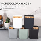 Bamboo Toothbrush Holder for Bathrooms, 3 Slots Toothbrush and Toothpaste - Image 6