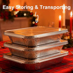 9x13 Aluminum Foil Pans with Lids - Image 6