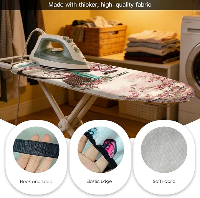 Nuxovilar Ironing Board Cover Needle Cotton 15x54 Inches | Ironing Board Cover - Image 5