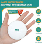 10-Pack Door Stoppers Wall Protector, Large White Silicone Door Bumpers - Image 2