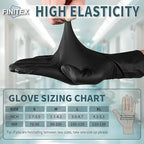 FINITEX - Black Nitrile Disposable Gloves, Powder-free, Medical Exam Latex-Free - Image 8