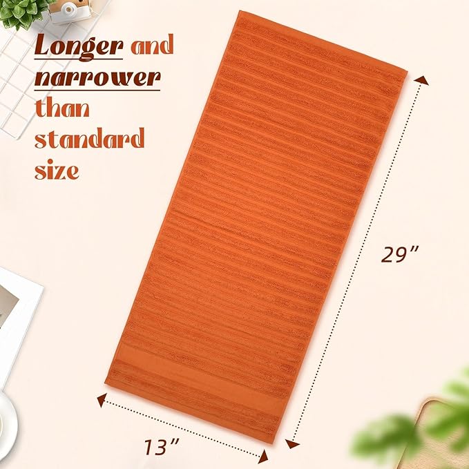 Jacquotha Orange Hand Towels Set of 2 - Image 6