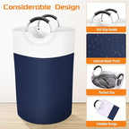 BlissTotes 75L Laundry Basket, Freestanding Laundry Hamper, Collapsible Dirty - Image 3