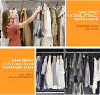 Windyun Sets 16 Large Clear Pockets Fabric Dual Sided Hanging Shoe Rack - Image 5