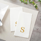 Luxenap 15.8 X 7.9 Inch Linen-Feel Guest Towels, 50 Lettered Hand Towels - Image 6