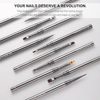 3Pcs Nail Art Brushes Set for Flower Petal Butterfly Drawing, 3D Gel Acrylic - Image 8
