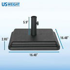 US Weight 40 Pound Umbrella Base - Weighted Umbrella base For Use With Patio Table – Heavy Duty Base- Made in the USA - Image 4
