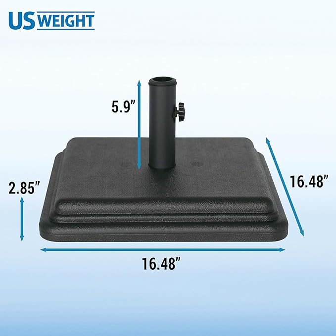 US Weight 40 Pound Umbrella Base - Weighted Umbrella base For Use With Patio Table – Heavy Duty Base- Made in the USA - Image 4