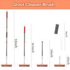 53''Grout Cleaning Brush with Long Handle, Grout Cleaner Brush - Image 2