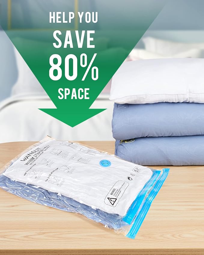 Vacuum Storage Bags with Electric Pump, 10 Pack Large Size（32"x 22"） Reusable - Image 2