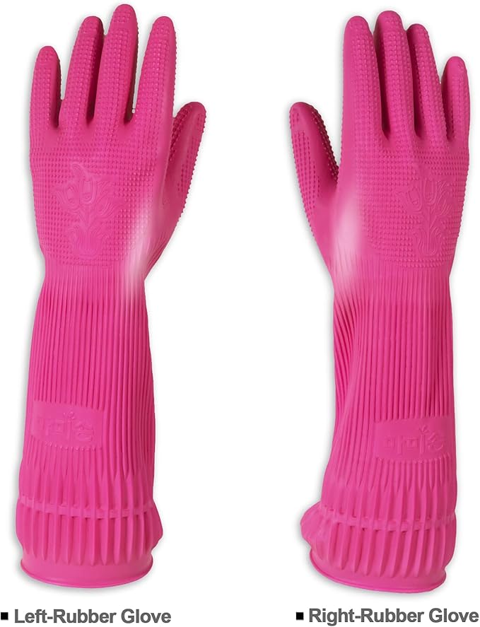 Mamison Quality Kitchen Rubber Gloves New Band Series. Cleaning Non-Slip - Image 6