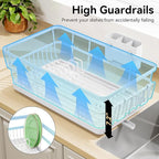TOOLF Large Dish Drying Rack for Kitchen Counter, Kitchen Dish Racks - Image 2