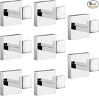 Towel Hooks For Bathrooms, Chrome Polished Towel Hook For Kitchen Bathroom by Delarkusi