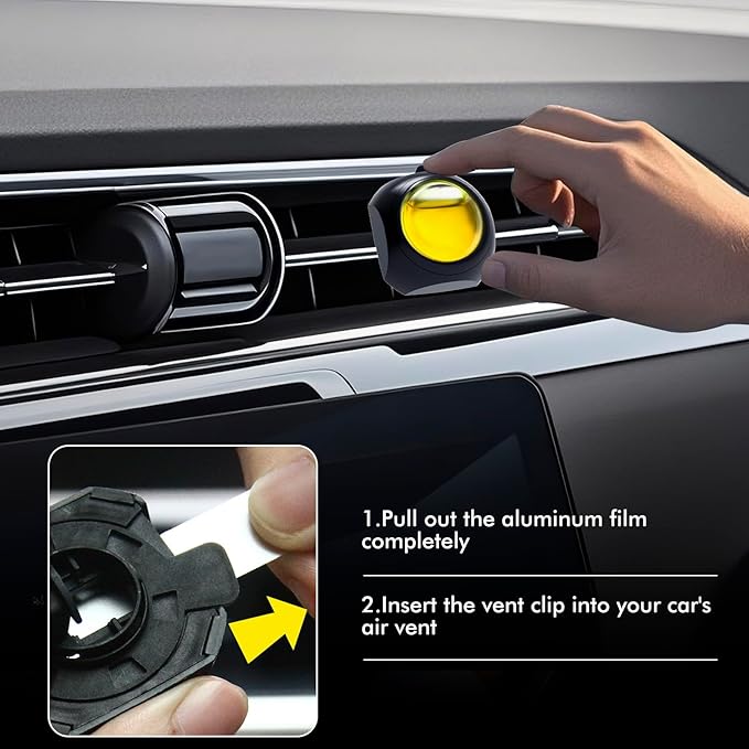 Car Air Freshener Vent Clips, 12 Pack, 6 Linen, 6 Citrus, Provides Long-Lasting - Image 4