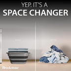 BROOKSTONE Collapsible Laundry Basket Set, Modern Extra Large Collapsible - Image 4
