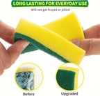 HOMERHYME Heavy Duty Sponges 60 Pack, Sponges Kitchen Double-Side Scratch-Free - Image 2