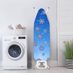 Ironing Board Cover wtih Blue Snowflake Print, Soft Stain Resistant Ironing - Image 3