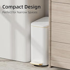 KUK Slim Bathroom Trash Can - Image 3