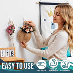 TAILI Hooks for Hanging, 6 Plastic Sticky Hooks and 8 Adhesive Strips, No - Image 6