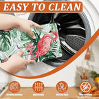 Flamingo Dish Drying Mat for Kitchen Counter Microfiber Absorbent Dish Tropical - Image 4